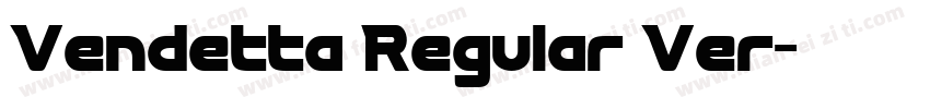 Vendetta Regular Ver字体转换